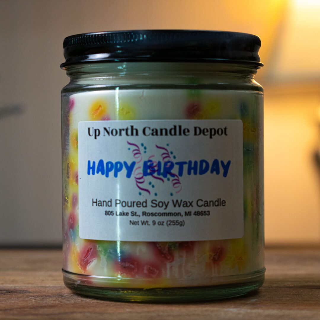 9 oz Happy Birthday Candle Product Image